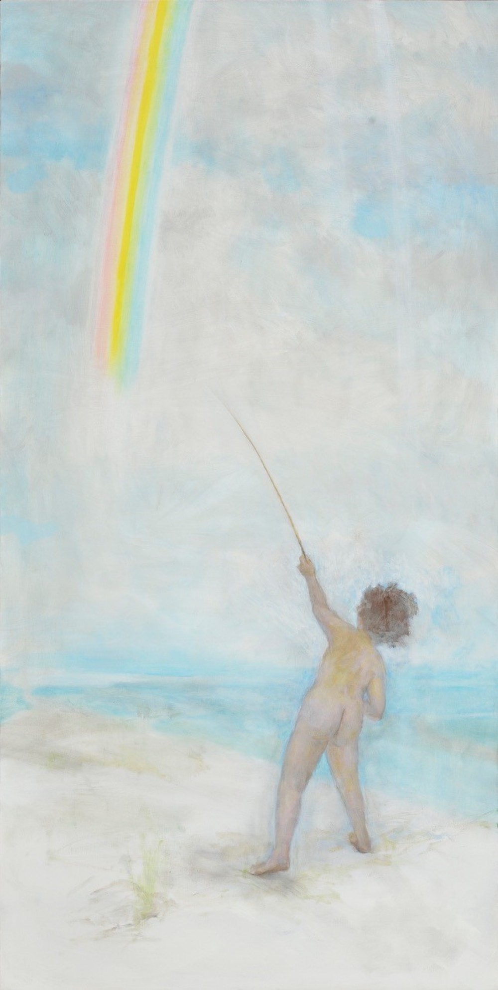 A man painting Rainbow_194×97cm_oil on canvas_2012
