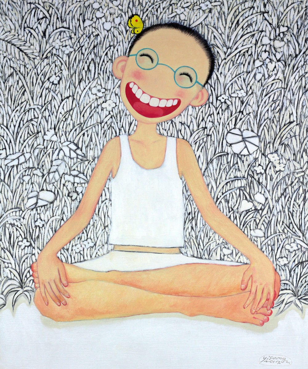 처음,웃는다3_60.6x 72.7cm_oil on canvas_2017